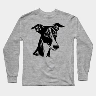 Lurcher Dog Sketch Long Sleeve T-Shirt